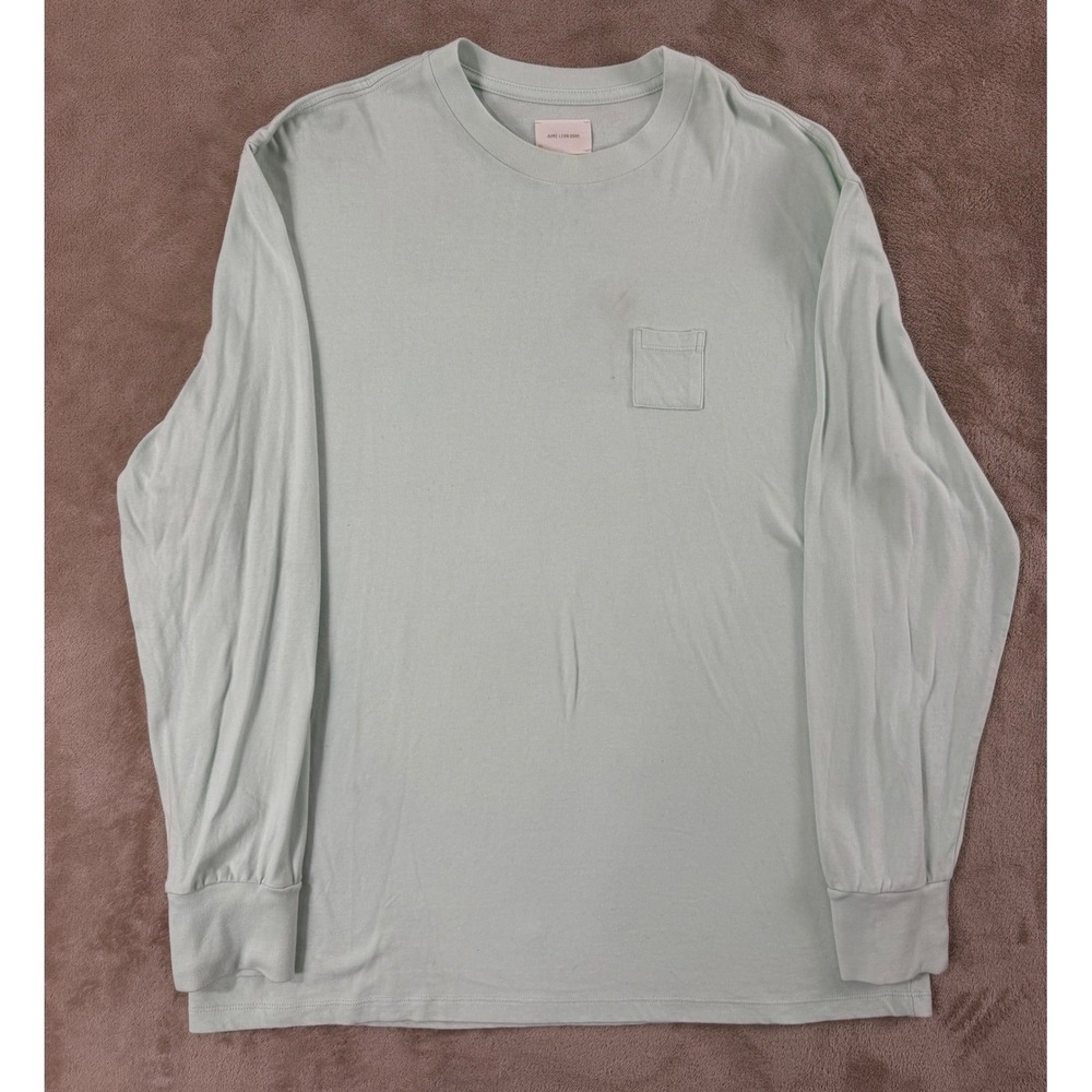 Aimé Leon Dore Shirt Men's Size XL Mint green‎ crewneck sweatshirt Pocket Good